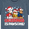 Boys' - Paw Patrol - Christmas Is Pawsome Chase Rubble Marshall Short Sleeve Graphic T-Shirt - 2 of 4