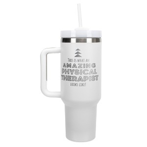 Elanze Designs Amazing Physical Therapist Looks Like 40 oz. Stainless Steel, Large Water Bottle Coffee Mug, Spill & Leak Resistant, Thermal Travel - 1 of 1