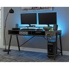 Barolli Gaming Desk Gunmetal - Signature Design by Ashley - 2 of 4