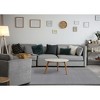 Rug Branch Contemporary Tonal/Solid Grey Stripes Indoor Area Rug - 2 of 4