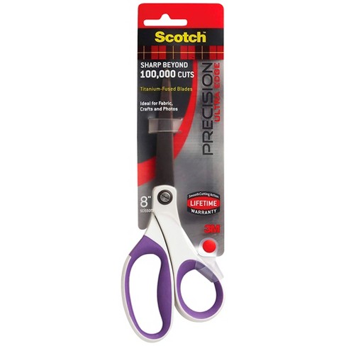 Scotch Precision Ultra Edge 8-Inch and 6-Inch Scissors, 3 Pack