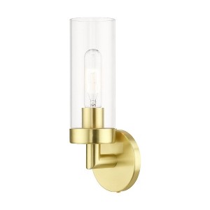 Livex Lighting Ludlow 1 - Light Sconce in  Satin Brass - 1 of 4
