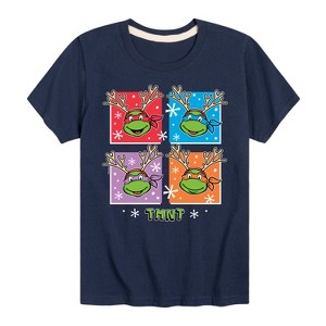 Boys' - Teenage Mutant Ninja Turtles - Reindeer Turtles Short Sleeve Graphic T-Shirt - 1 of 4