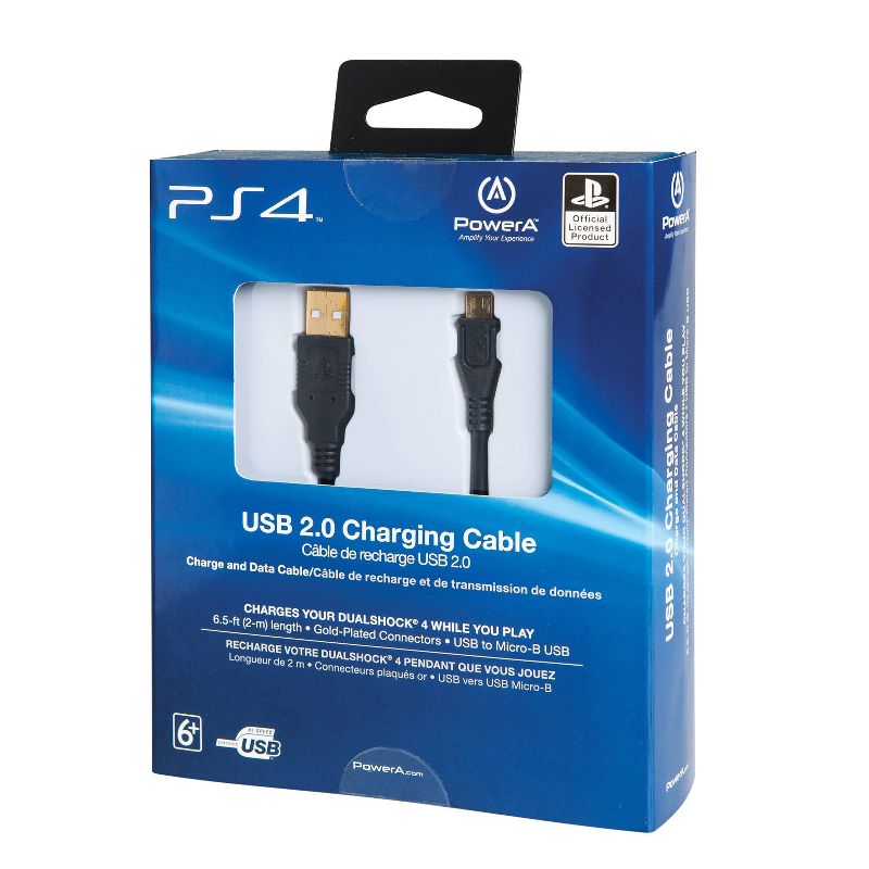 PowerA USB Charging 6.5&#39; Cable for PlayStation 4, 3 of 7