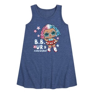 Girls' - LOL Surprise! - 4th of July Graphic Sleeveless Aline Dress - 1 of 4
