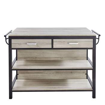 Carson Counter Kitchen Table Driftwood/Gray - Steve Silver Co.