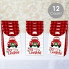 Big Dot of Happiness Merry Little Christmas Tree - Red Truck Christmas Gift Favor Bags - Party Goodie Boxes - Set of 12 - 2 of 4