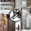 LunaLulinlk Suction Cup Hooks for Shower Stainless Steel Towel Holder Vacuu Wall Hooks Kitchen Organizer for Bathrobe Loofah 2Pcs,Brushed Black - 3 of 4