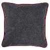 11.5"x11.5" Merry Christmas Square Throw Pillow Gray - Pillow Perfect: Indoor Abstract Design, Festive Holiday Decor - 2 of 4
