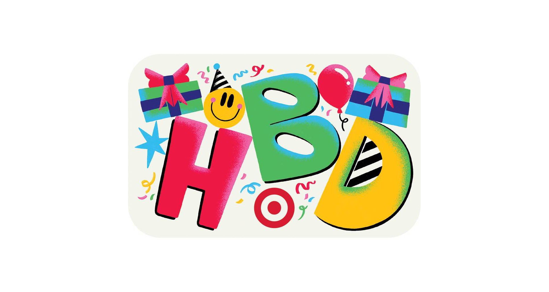 Smiley Happy Birthday Target GiftCard