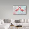 22" x 32" Flamingo Power by Cora Niele - Trademark Fine Art: Gallery-Wrapped, Mid-Century Modern Wall Canvas - 3 of 4