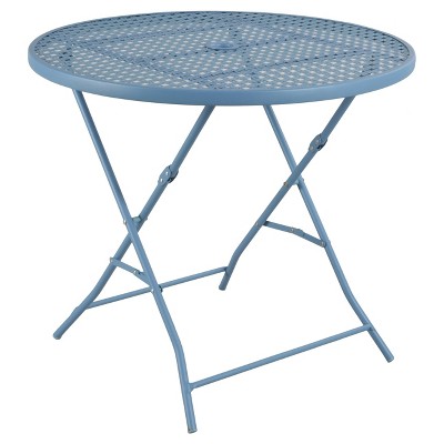 Threshold metal folding hot sale patio bistro table