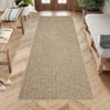 Modern Rainbow Easy Jute Area Rugs, Washable Natural Contemporary Indoor Outdoor Carpet for Living Room Bedroom Office Farmhouse Patio Backyard RV - 2 of 4