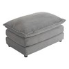 NicBex Couches for Living Room 75.6" Modular Sectional Sofa Modern L-Shape Corduroy Upholstered Sofa Couch with Side Storage Pockets, Dark Grey - 2 of 4