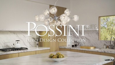Modern Chrome Sputnik Chandelier with Mouth-Blown Glass Cups