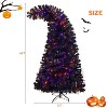 6FT Artificial Fir Bent Top Christmas Tree, Xmas Tree Bendable Grinch Style X-mas Tree, Holiday Decoration - The Pop Home - 3 of 4