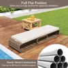 Tangkula Outdoor Chaise Lounge Chair 7-Position PE Wicker Patio Reclining Sun Lounger with Adjustable Backrest Pool Sunbathing Recliner - 3 of 4