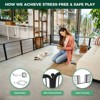 FXW Homeplus Indoor Dog Playpen - Stress-Free and Safe Play,Panels for Puppy and Small Dogs, Black│Patented - 2 of 4