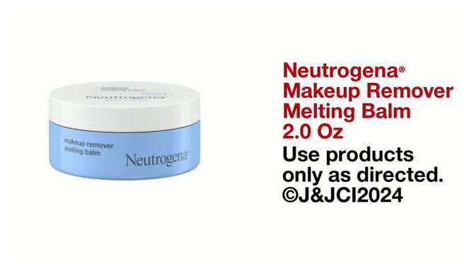 Neutrogena Face Cleansing Makeup Remover Melting Balm - 2oz, 2 of 9, play video