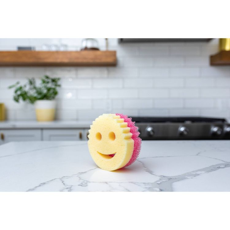 Scrub Daddy Scrub Mommy Dual-Sided Scrubber + Sponge: Foam Material, 4" Height, 6" Width, Cleaning Tools, 3 of 11