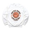 Simply Sage Market S.W.Smiley You're Doing Amazing Smiley Face Sweatshirt - 2 of 4