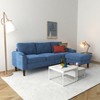 KTMBDW Convertible Sectional Sofa Couch, 3 Seat L-Shaped Sofa with Fabric Ottoman Small Couch for Small Apartments, Living Room and Office - 2 of 4