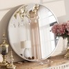 Apmir  Round High Quality Aluminum Alloy Framed French Cleat Mounted Wall Decor Bathroom Vanity Mirror - 3 of 4
