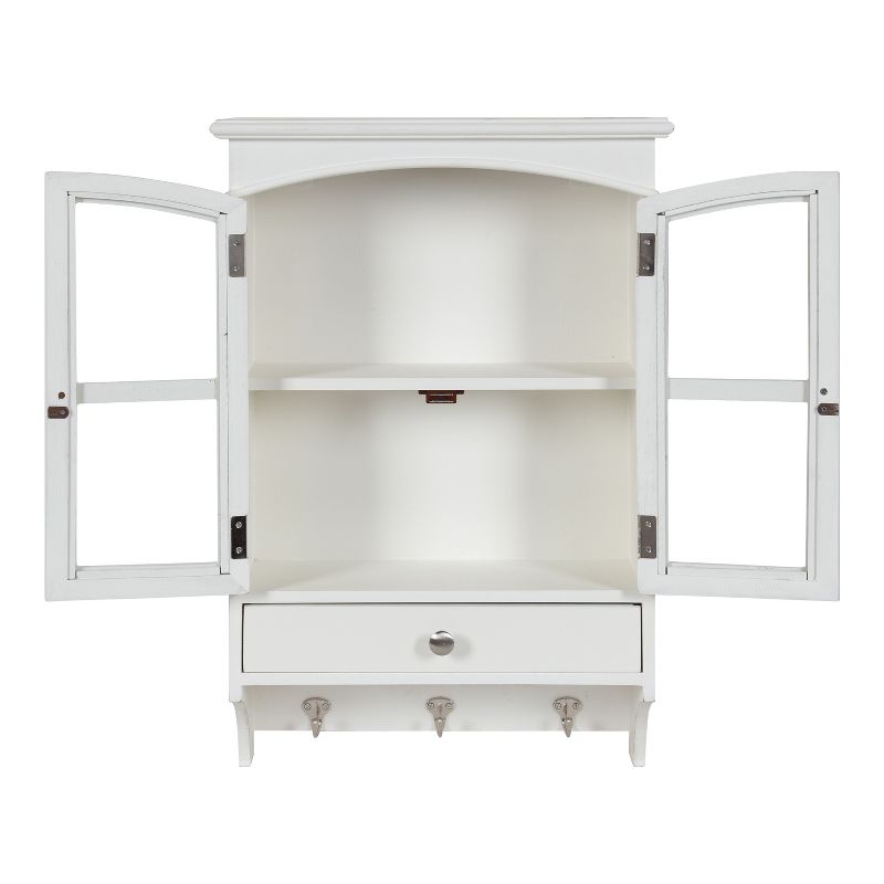 Kate and Laurel Highfield Decorative Wall Cabinet , 17.75x7.25x27.25, White, 4 of 13