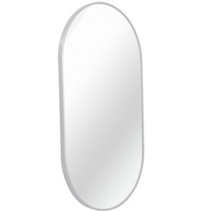 Sapphtopaz Arched Bathroom Wall Mirror,Oval Vanity Mirror with Metal Frame, Bathroom Mirrors for Over Sink,Bedroom,Entryway,Living Room - 1 of 4