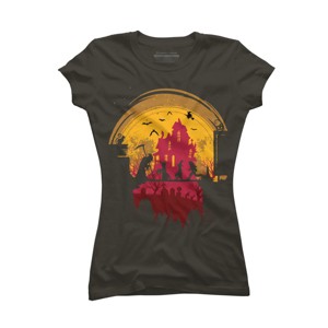 Junior's Design By Humans Trck or Treat By designpro44 T-Shirt - 1 of 3