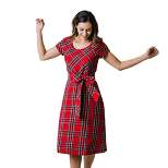 Hope & Henry Womens' Organic Cotton Short Sleeve A-Line Dress