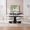 Set of 6 Dining Chair with Metal Legs for Dining Room, Living Room, or Home Office -Morden Fort - 4 of 4