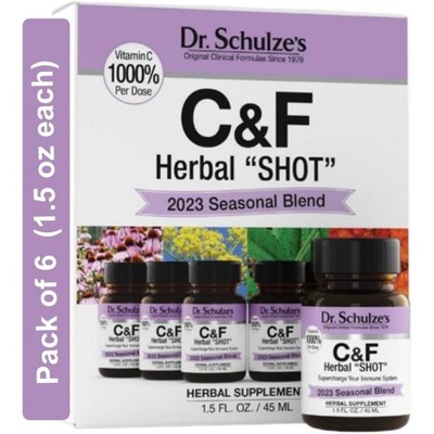 Dr. Schulze's Herbal Shot: Organic Extract for Immune Support - Gluten-Free, Non-GMO - 9 Fl. Oz.