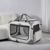 32-Inch Soft Dog Crate, Collapsible Portable for Indoor Outdoor Use - Secure Kennel with Zippers for Home, Car, Travel Camping - 2 of 4