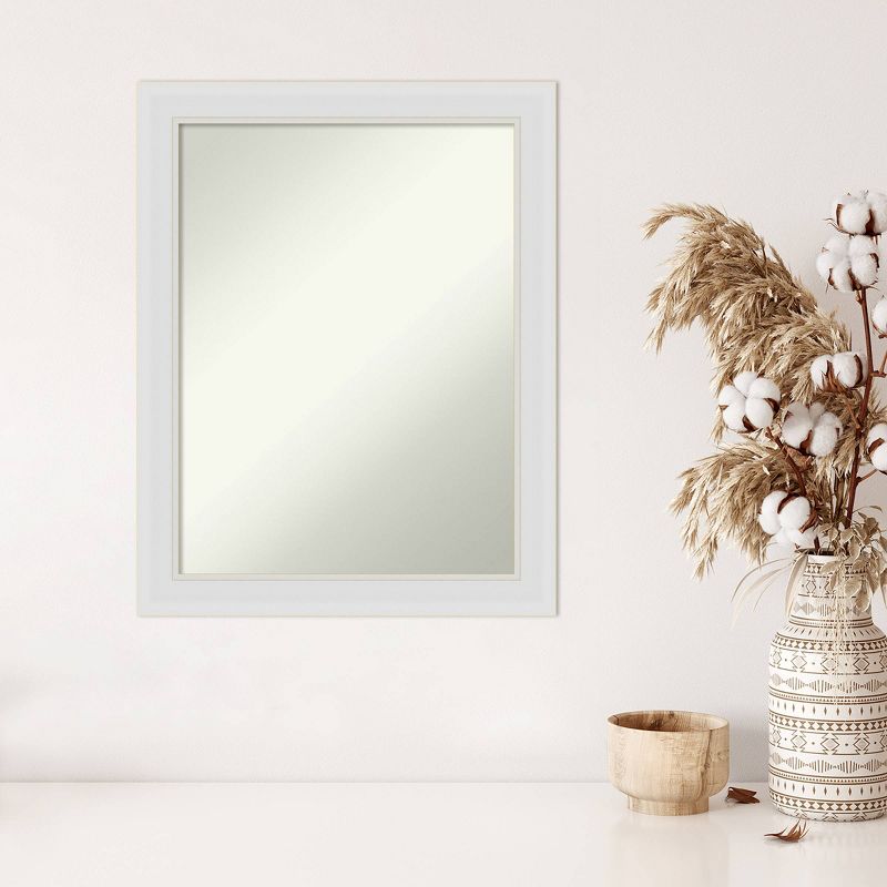 22&#34; x 28&#34; Non-Beveled Flair Soft White Narrow Wall Mirror - Amanti Art, 6 of 11