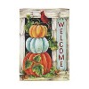 Evergreen Pumpkin Stack  Garden Suede Flag 12.5 x 18 Inches Indoor Outdoor Decor - 2 of 4