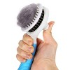 Munora Self-Cleaning Slicker Brush - Pet Grooming Tool for Cats & Dogs - Removes Loose Undercoat, Ergonomic Handle - 4 of 4