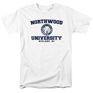 Northwood University Official Circle Logo Adult T Shirt, Athletic Heather - 1 of 4