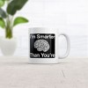 Crazy Dog Im Smarter Than Youre Mug Funny Sarcastic Graphic Novelty Coffee Cup-11oz - 2 of 4