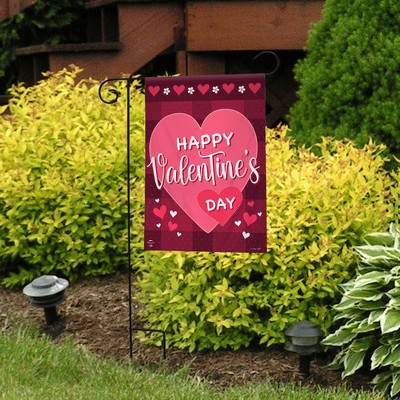 Happy Valentine's Day Double Sided Outdoor Garden Flag