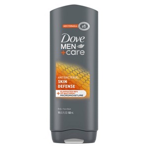 Dove Men+Care Skin Defense Antibacterial Body Wash Soap - 18 fl oz - 1 of 4