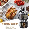 LunaLulinlk 12 Glass Jar Bottles Set Revolving Spice Rack Organizer Storage - 3 of 4