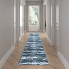 Emma and Oliver Scraped Look Accent Rug with Natural Jute Backing for Hallway, Entryway & More - 2 of 4