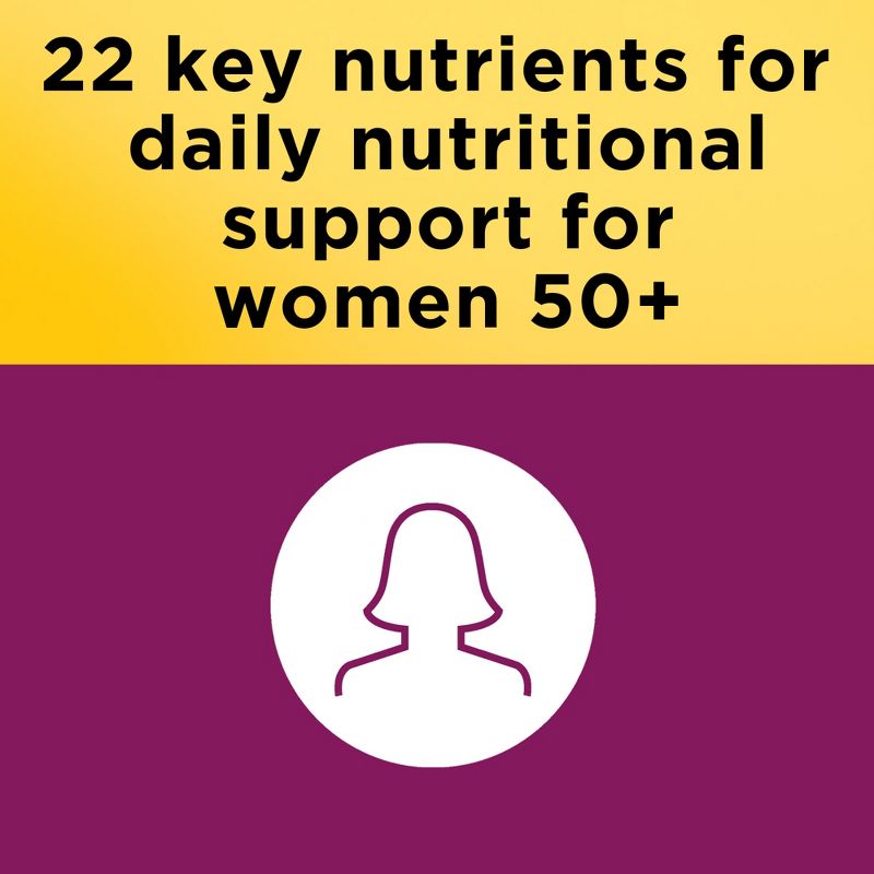 Nature Made Women&#39;s 50+ Multivitamin Tablets - 90ct, 5 of 10