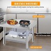 Equipment Grill Stand Table, 220 lbs Bottom Shelf | Adjustable Legs with 2" Edge Baffle | Ideal for Commercial Kitchens, Hotels, and Homes - 4 of 4
