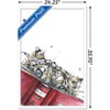 Trends International Snowtap - Snow Leopard Reading Framed Wall Poster Prints - 3 of 4