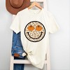 Simply Sage Market Pumpkin Leopard Smiley Short Sleeve Tee - 3 of 4