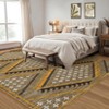 Garvee Modern Geometric Area Rug Soft Non Slip Foldable Accent Rug Washable Low Pile Rug - 2 of 4