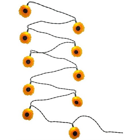 Kurt Adler Indoor/Outdoor Novelty String 10-Light Set, Sunflowers, 11.5' - image 1 of 4