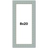 PosterPalooza | Panoramic Refined Blue Picture Frame - UV Acrylic, Foam Board Backing, Hanging Hardware - 2 of 4
